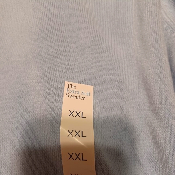 NWT Super soft v neck sweater. Sky blue Size XXL - Picture 3 of 8